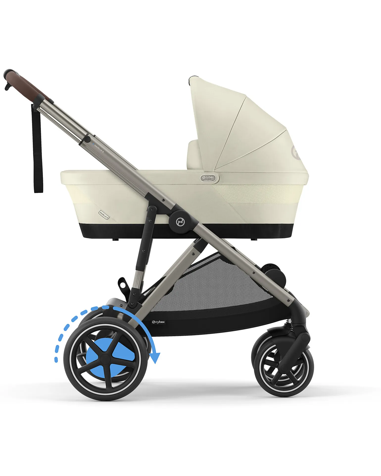 Passeggino Elettrico E-Gazelle S - Seashell Beige/Light Beige - dalla Nascita ai 4 Anni - Multifunzionale