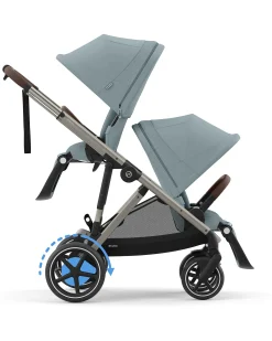 Passeggino Elettrico E-Gazelle S - Stormy Blue/Light Blue - dalla Nascita ai 4 Anni - Multifunzionale