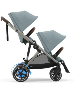 Passeggino Elettrico E-Gazelle S - Stormy Blue/Light Blue - dalla Nascita ai 4 Anni - Multifunzionale
