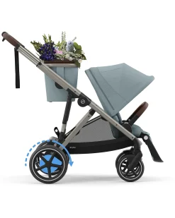 Passeggino Elettrico E-Gazelle S - Stormy Blue/Light Blue - dalla Nascita ai 4 Anni - Multifunzionale
