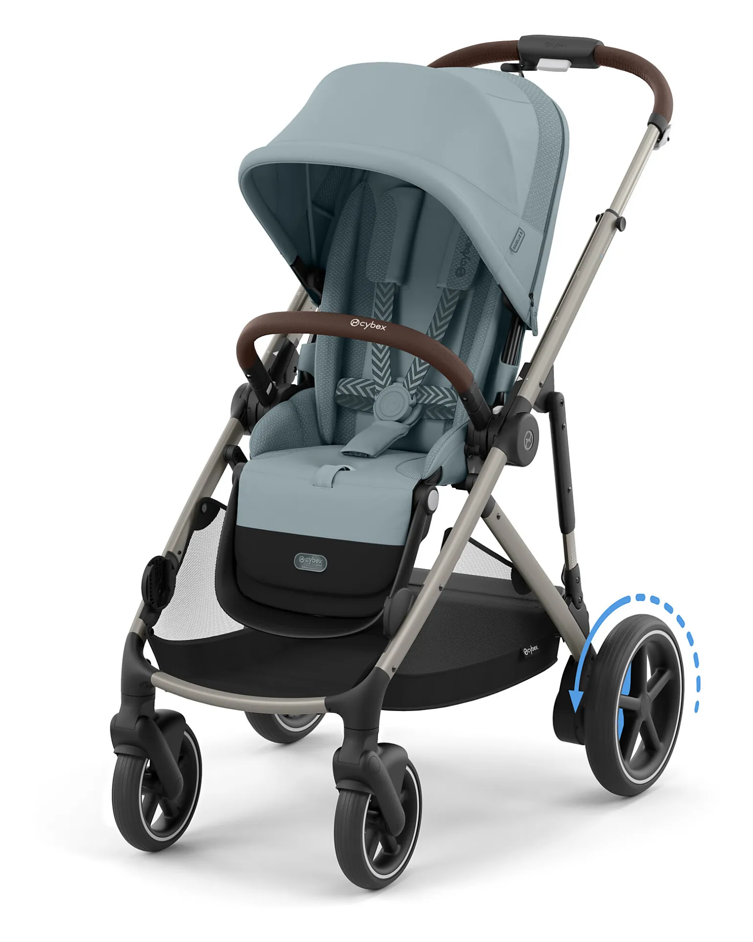 Passeggino Elettrico E-Gazelle S - Stormy Blue/Light Blue - dalla Nascita ai 4 Anni - Multifunzionale