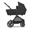 Passeggino EOS Lux 2-in-1 con Attacchi Intercambiabili: da Navicella a Seduta - Nero Moon Black - dalla Nascita ai 4 Anni!