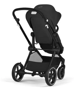 Passeggino EOS Lux 2-in-1 con Attacchi Intercambiabili: da Navicella a Seduta - Nero Moon Black - dalla Nascita ai 4 Anni!
