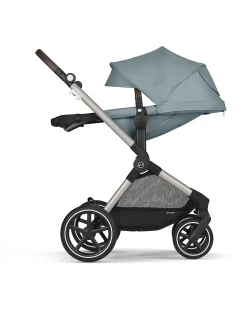 Passeggino EOS Lux 2-in-1 con Attacchi Intercambiabili: da Navicella a Seduta - Tortora Sky Blue - dalla Nascita ai 4 Anni!