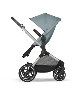 Passeggino EOS Lux 2-in-1 con Attacchi Intercambiabili: da Navicella a Seduta - Tortora Sky Blue - dalla Nascita ai 4 Anni!