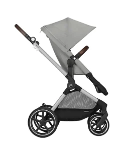 Passeggino EOS Lux 2-in-1 con Attacchi Intercambiabili: da Navicella a Seduta - Argento Stone Grey - dalla Nascita ai 4 Anni!