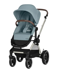 Passeggino EOS Lux 2-in-1 con Attacchi Intercambiabili: da Navicella a Seduta - Tortora Stormy Blue - dalla Nascita ai 4 Anni!