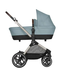 Passeggino EOS Lux 2-in-1 con Attacchi Intercambiabili: da Navicella a Seduta - Tortora Stormy Blue - dalla Nascita ai 4 Anni!
