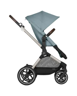 Passeggino EOS Lux 2-in-1 con Attacchi Intercambiabili: da Navicella a Seduta - Tortora Stormy Blue - dalla Nascita ai 4 Anni!
