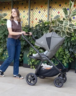 Passeggino Finiti 4 in 1 - Ebony - Parapioggia e Adattatori Inclusi