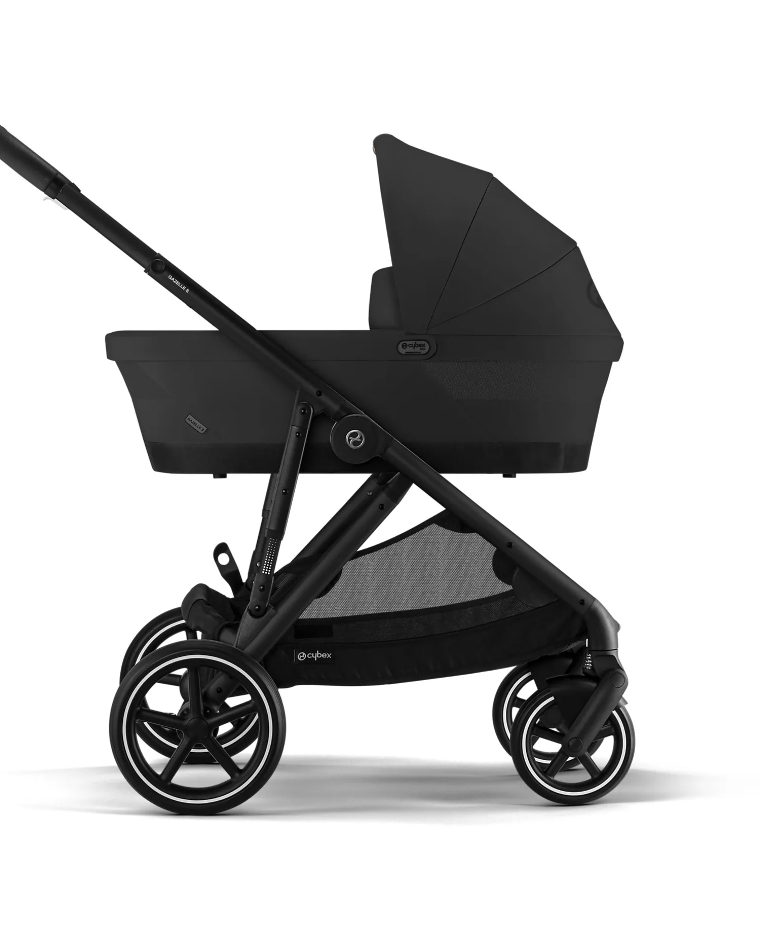 Passeggino Gazelle S - Nero-Moon Black - dalla Nascita ai 4 Anni - Multifunzionale