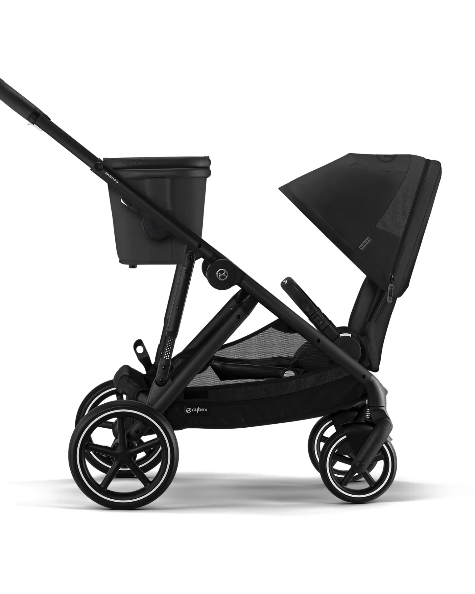 Passeggino Gazelle S - Nero-Moon Black - dalla Nascita ai 4 Anni - Multifunzionale