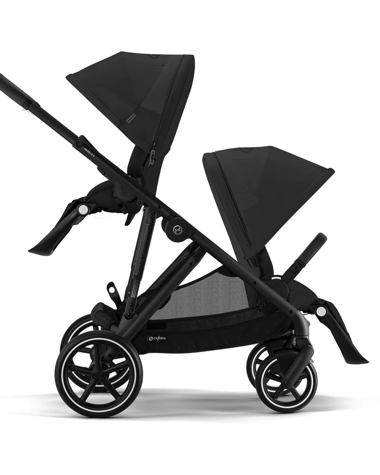 Passeggino Gazelle S - Nero-Moon Black - dalla Nascita ai 4 Anni - Multifunzionale