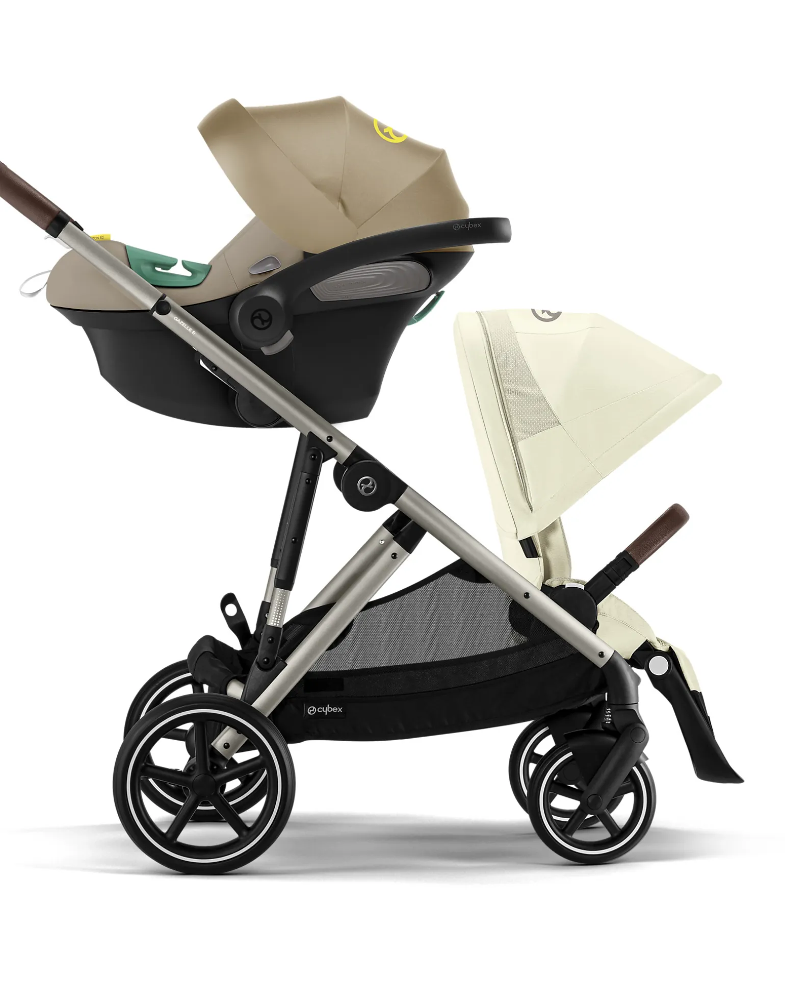 Passeggino Gazelle S - Seashell Beige - dalla Nascita ai 4 Anni - Multifunzionale