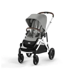 Passeggino Gazelle S - Telaio Argento - Stone Grey - dalla Nascita ai 4 Anni - Multifunzionale