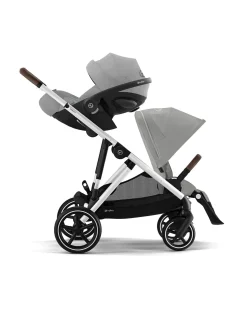 Passeggino Gazelle S - Telaio Argento - Stone Grey - dalla Nascita ai 4 Anni - Multifunzionale