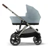 Passeggino Gazelle S - Telaio Tortora - Stormy Blue - dalla Nascita ai 4 Anni - Multifunzionale
