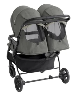 Passeggino Gemellare/Fratellare Estrella - Evergreen - con Parapioggia Incluso