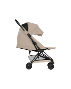 Passeggino 2 in 1 Coya con Navicella - Cozy Beige - Telaio Matt Black - dalla Nascita ai 4 anni