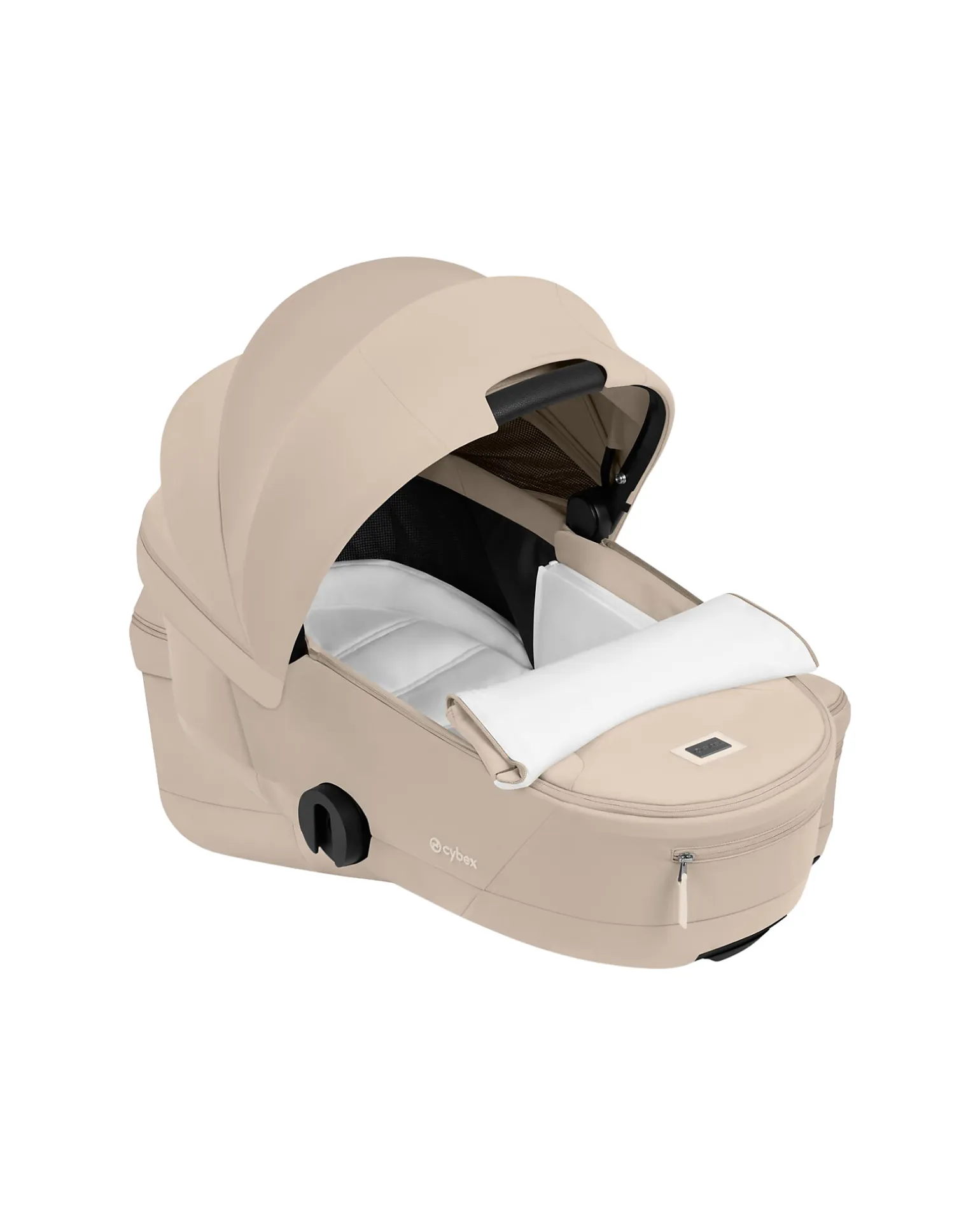 Passeggino 2 in 1 Coya con Navicella - Cozy Beige - Telaio Matt Black - dalla Nascita ai 4 anni