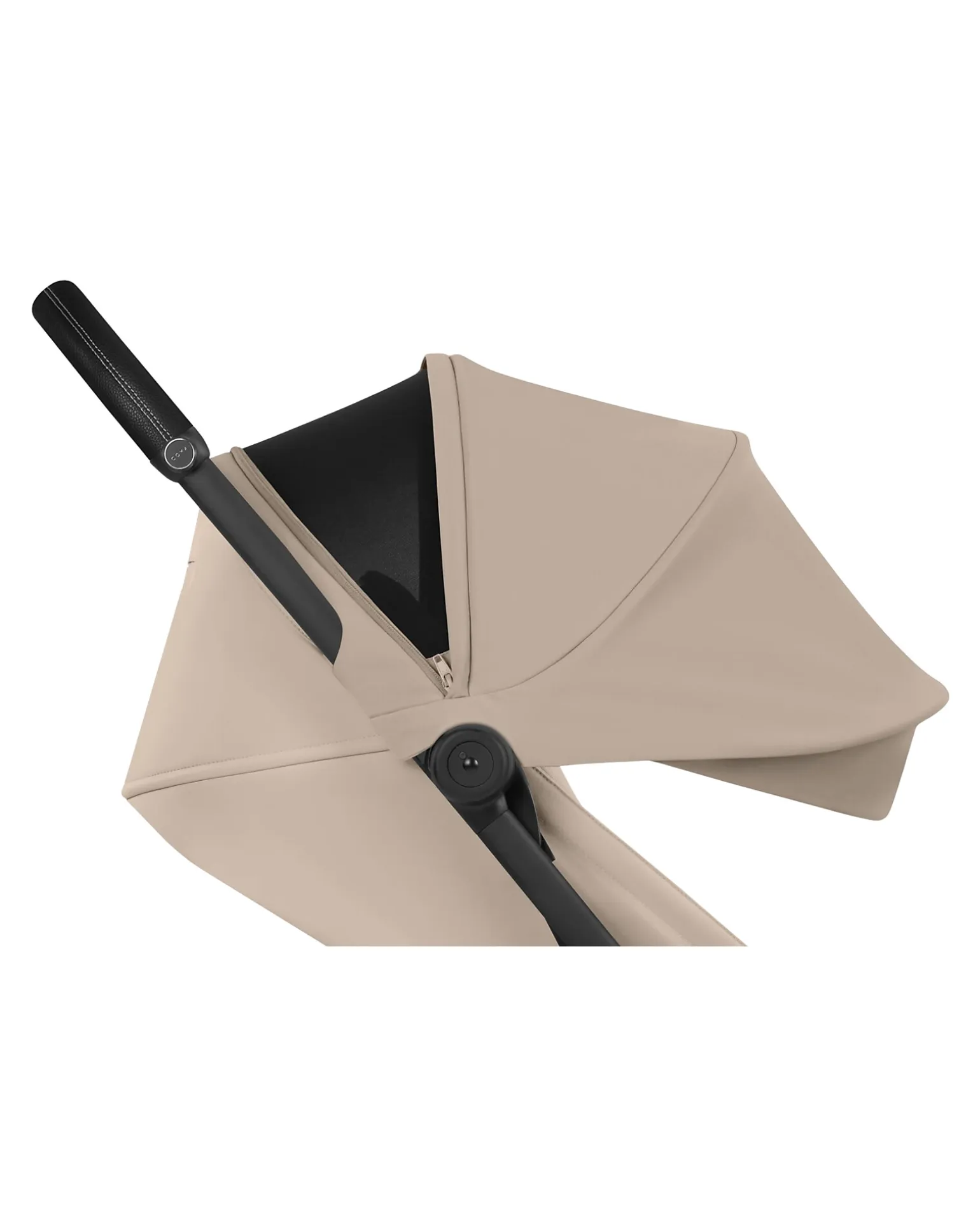 Passeggino 2 in 1 Coya con Navicella - Cozy Beige - Telaio Matt Black - dalla Nascita ai 4 anni