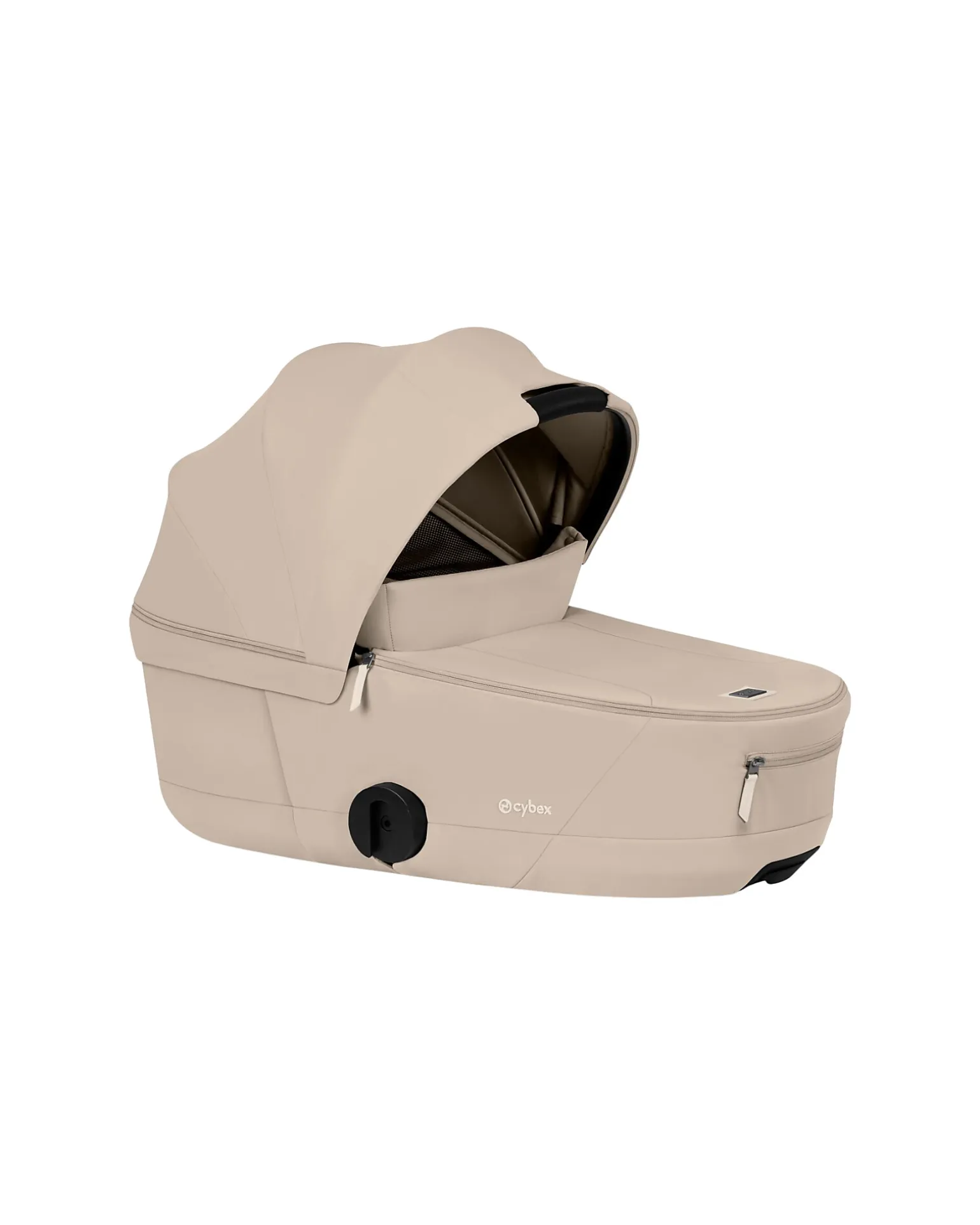 Passeggino 2 in 1 Coya con Navicella - Cozy Beige - Telaio Matt Black - dalla Nascita ai 4 anni