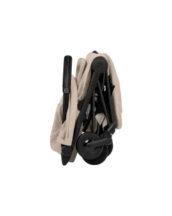 Passeggino 2 in 1 Coya con Navicella - Cozy Beige - Telaio Matt Black - dalla Nascita ai 4 anni