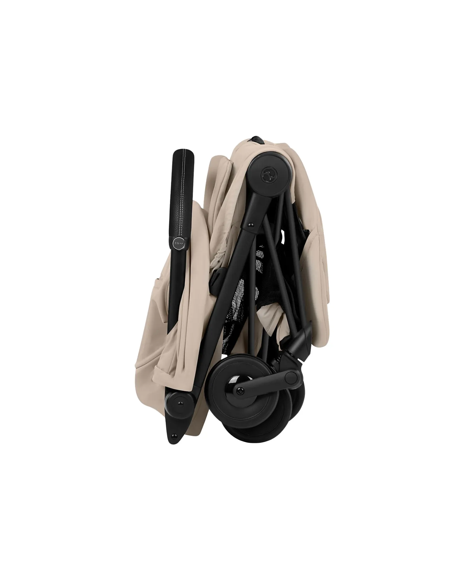 Passeggino 2 in 1 Coya con Navicella - Cozy Beige - Telaio Matt Black - dalla Nascita ai 4 anni