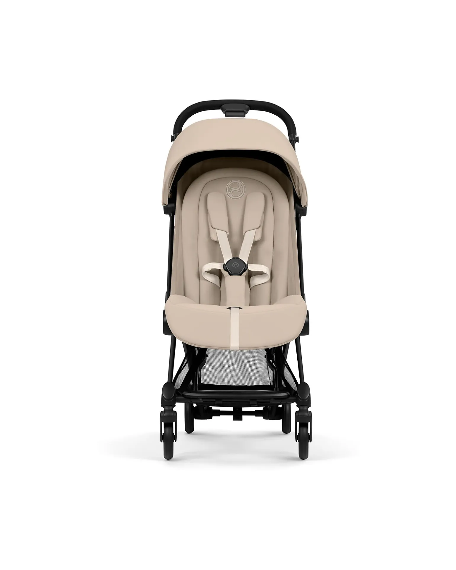 Passeggino 2 in 1 Coya con Navicella - Cozy Beige - Telaio Matt Black - dalla Nascita ai 4 anni