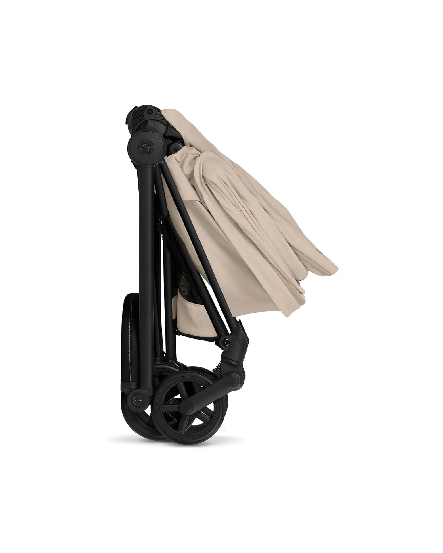 Passeggino 2 in 1 Coya con Navicella - Cozy Beige - Telaio Matt Black - dalla Nascita ai 4 anni