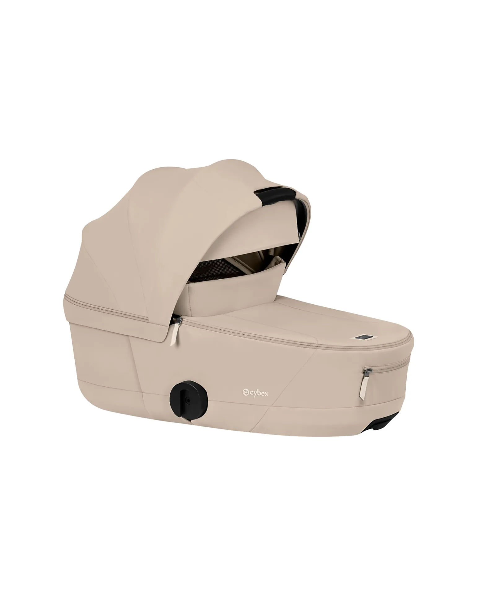 Passeggino 2 in 1 Coya con Navicella - Cozy Beige - Telaio Matt Black - dalla Nascita ai 4 anni