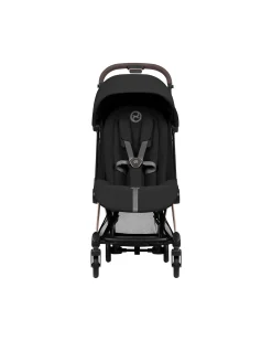 Passeggino 2 in 1 Coya con Navicella - Sepia Black - Tela io Rosegold - dalla Nascita ai 4 anni