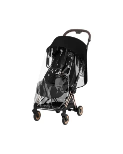 Passeggino 2 in 1 Coya con Navicella - Sepia Black - Tela io Rosegold - dalla Nascita ai 4 anni