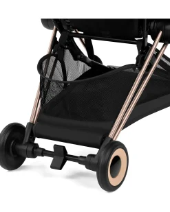 Passeggino 2 in 1 Coya con Navicella - Sepia Black - Tela io Rosegold - dalla Nascita ai 4 anni