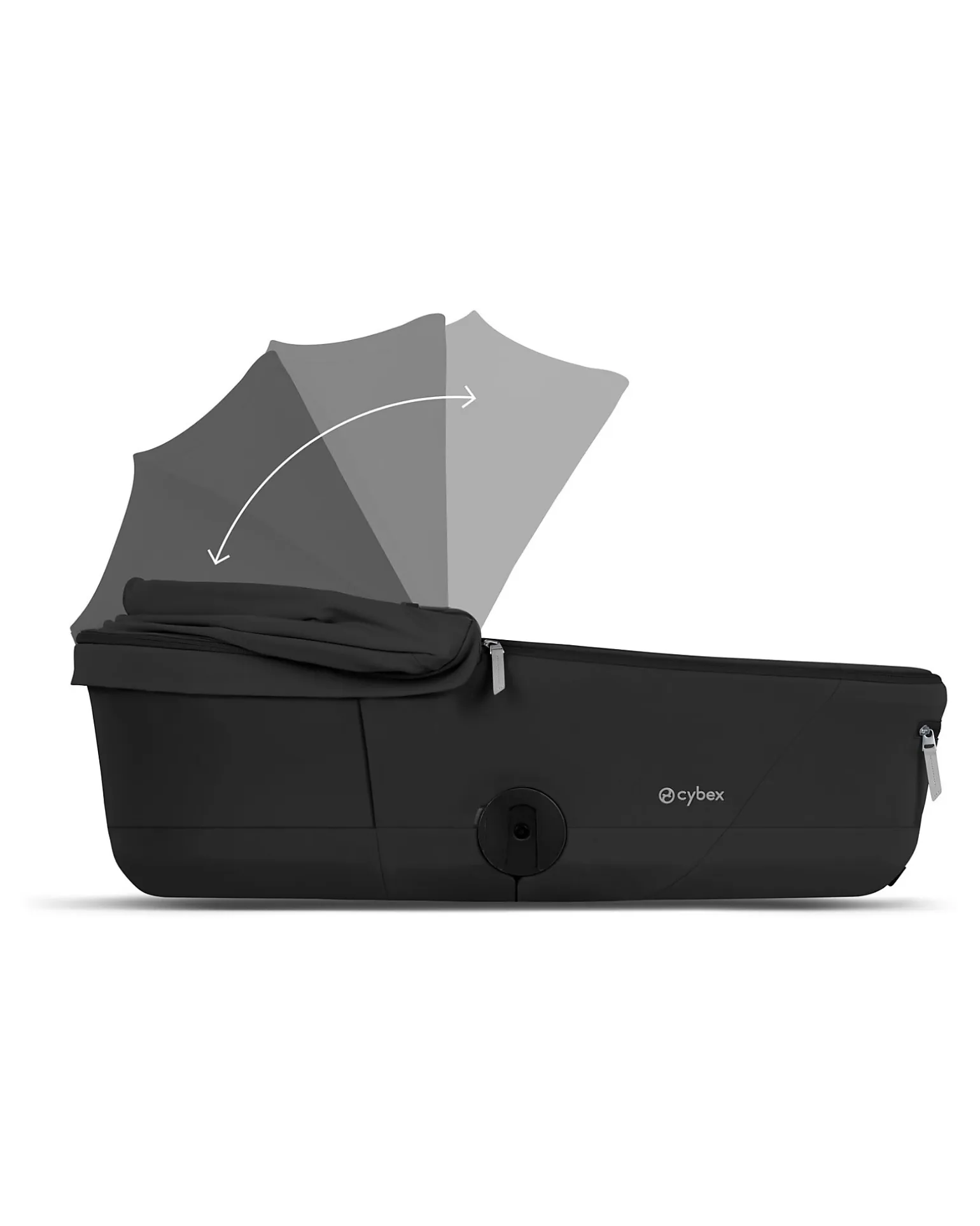 Passeggino 2 in 1 Coya con Navicella - Sepia Black - Tela io Rosegold - dalla Nascita ai 4 anni