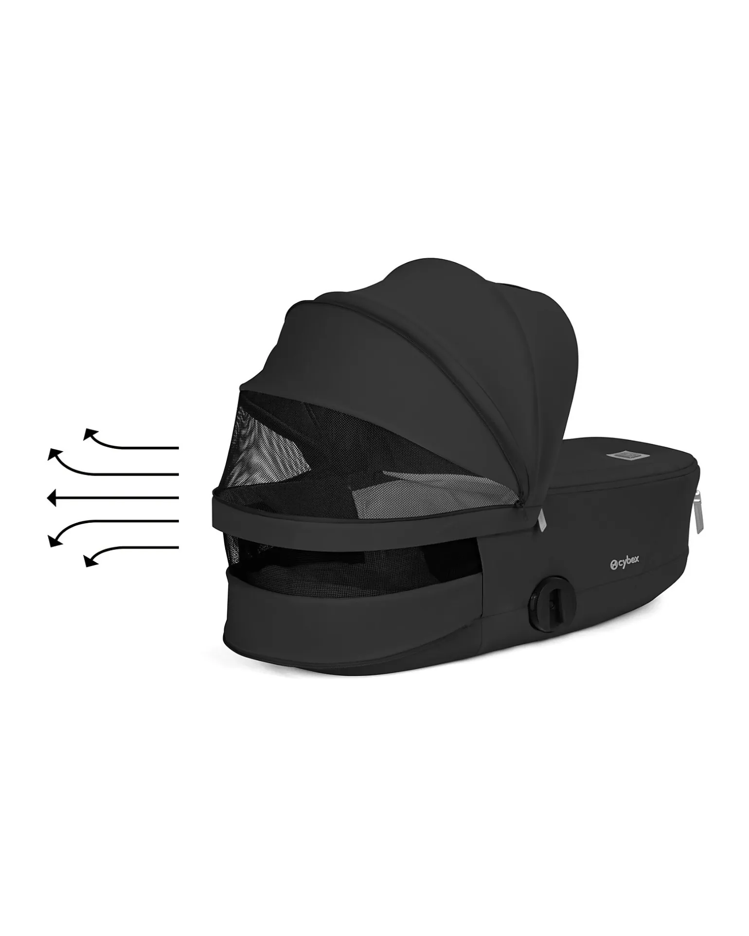 Passeggino 2 in 1 Coya con Navicella - Sepia Black - Tela io Rosegold - dalla Nascita ai 4 anni