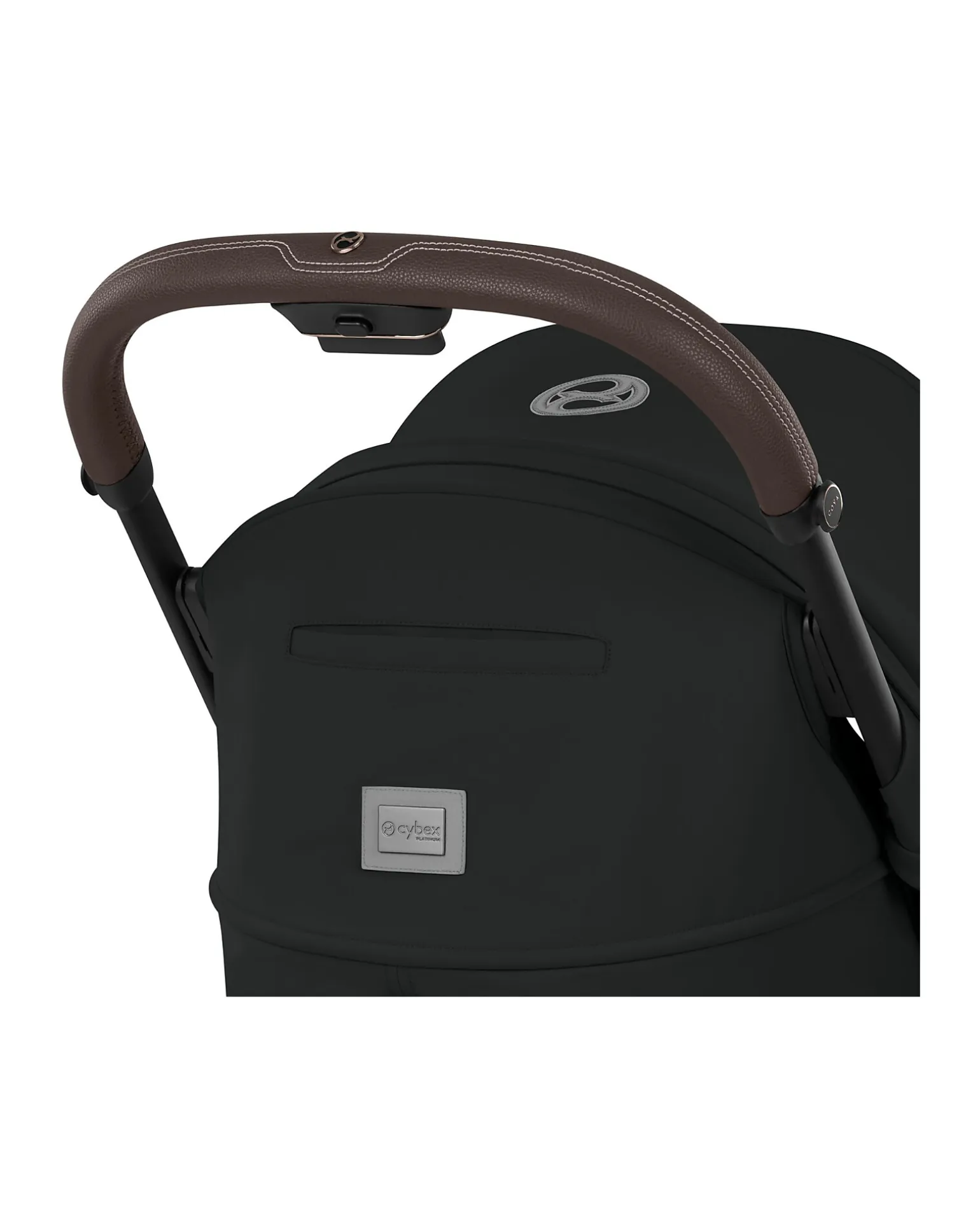 Passeggino 2 in 1 Coya con Navicella - Sepia Black - Tela io Rosegold - dalla Nascita ai 4 anni