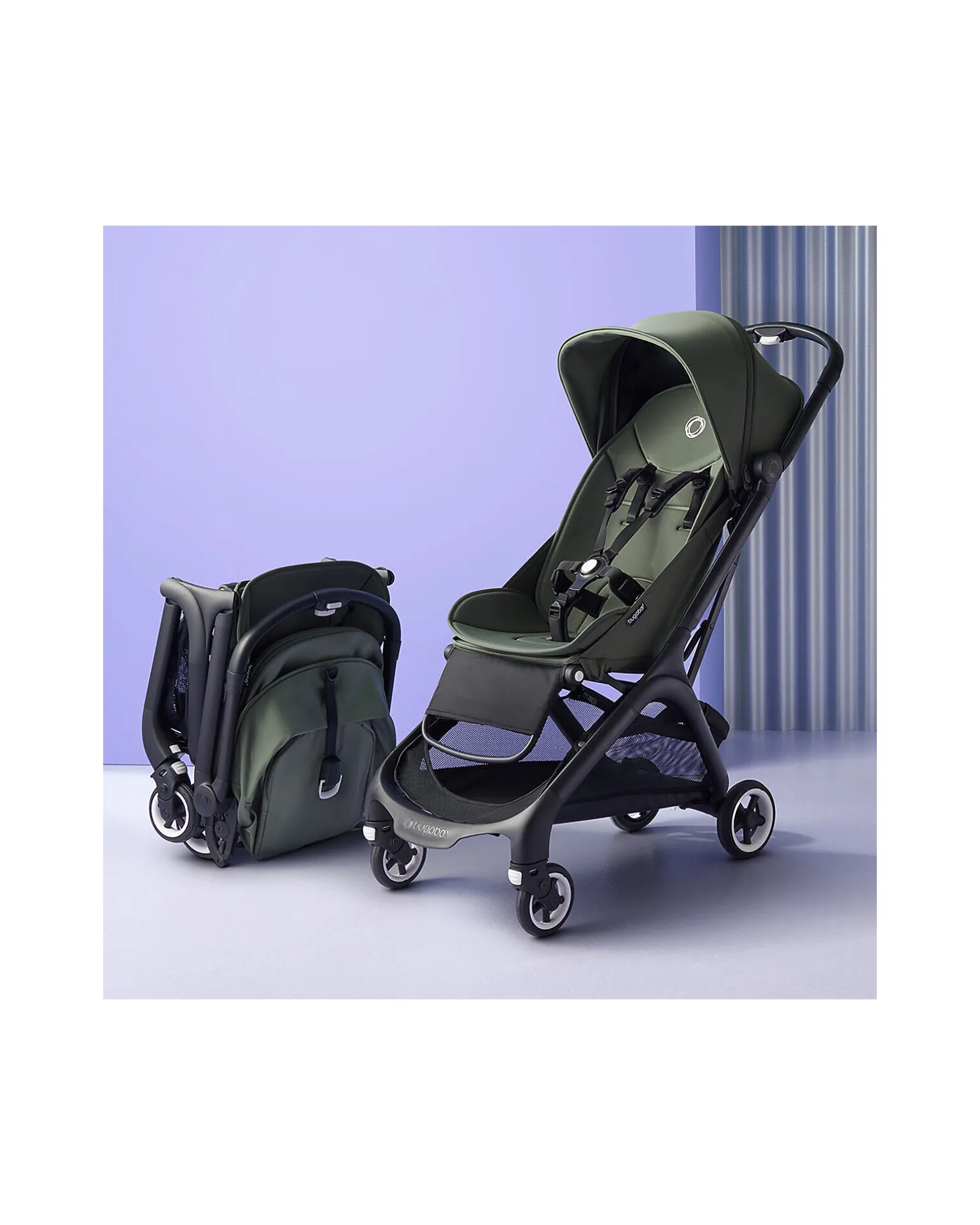 Passeggino Leggero Bugaboo Butterfly - Nero - Ultracompatto Si Chiude in 1 Secondo