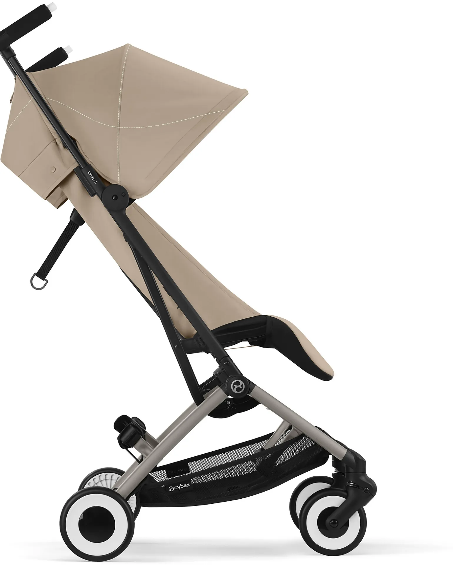 Passeggino Libelle - Almond Beige - Dettaglio Telaio Taupe - Nuovo Modello
