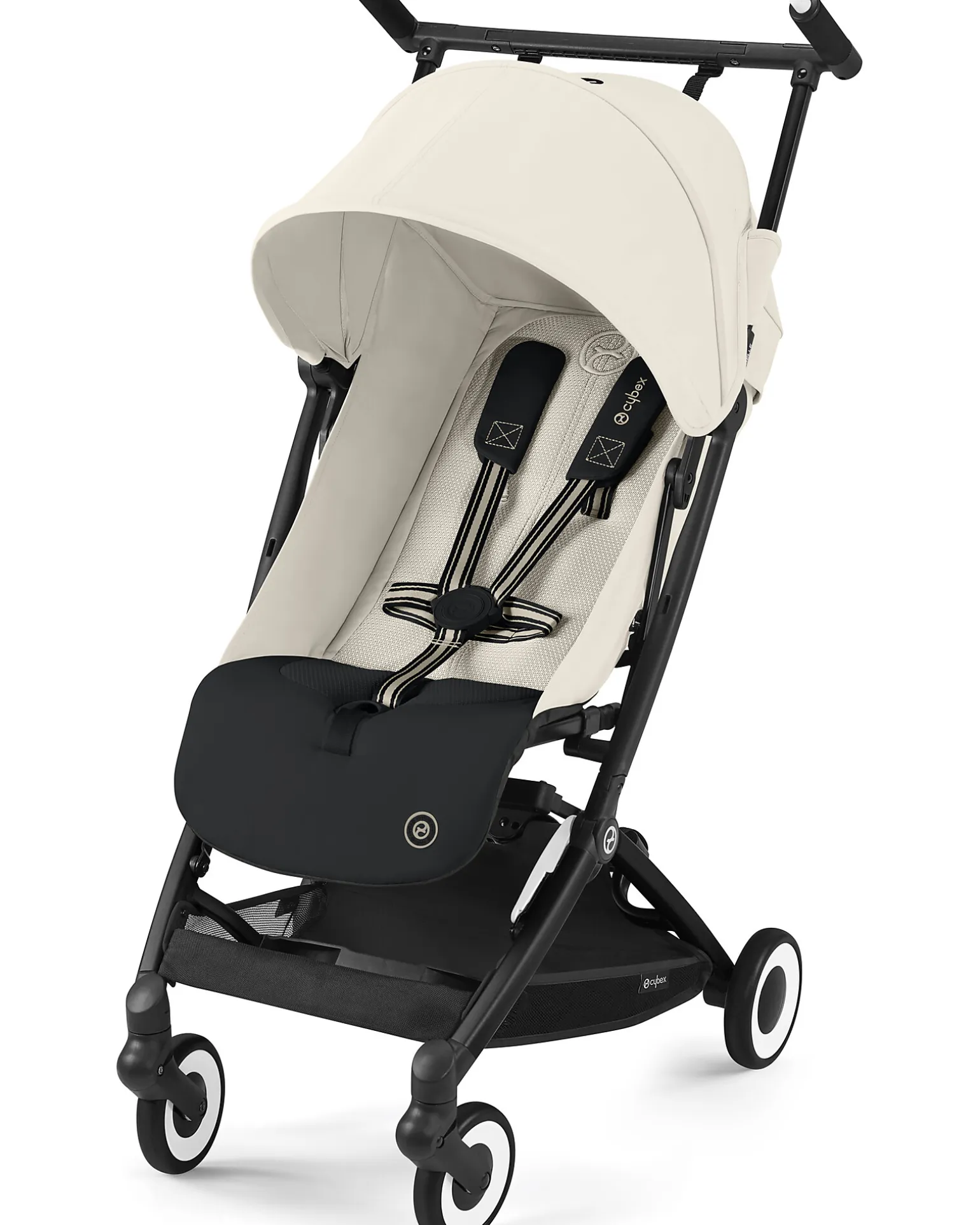Passeggino Libelle - Canvas White - Dettaglio Telaio Black- Nuovo Modello