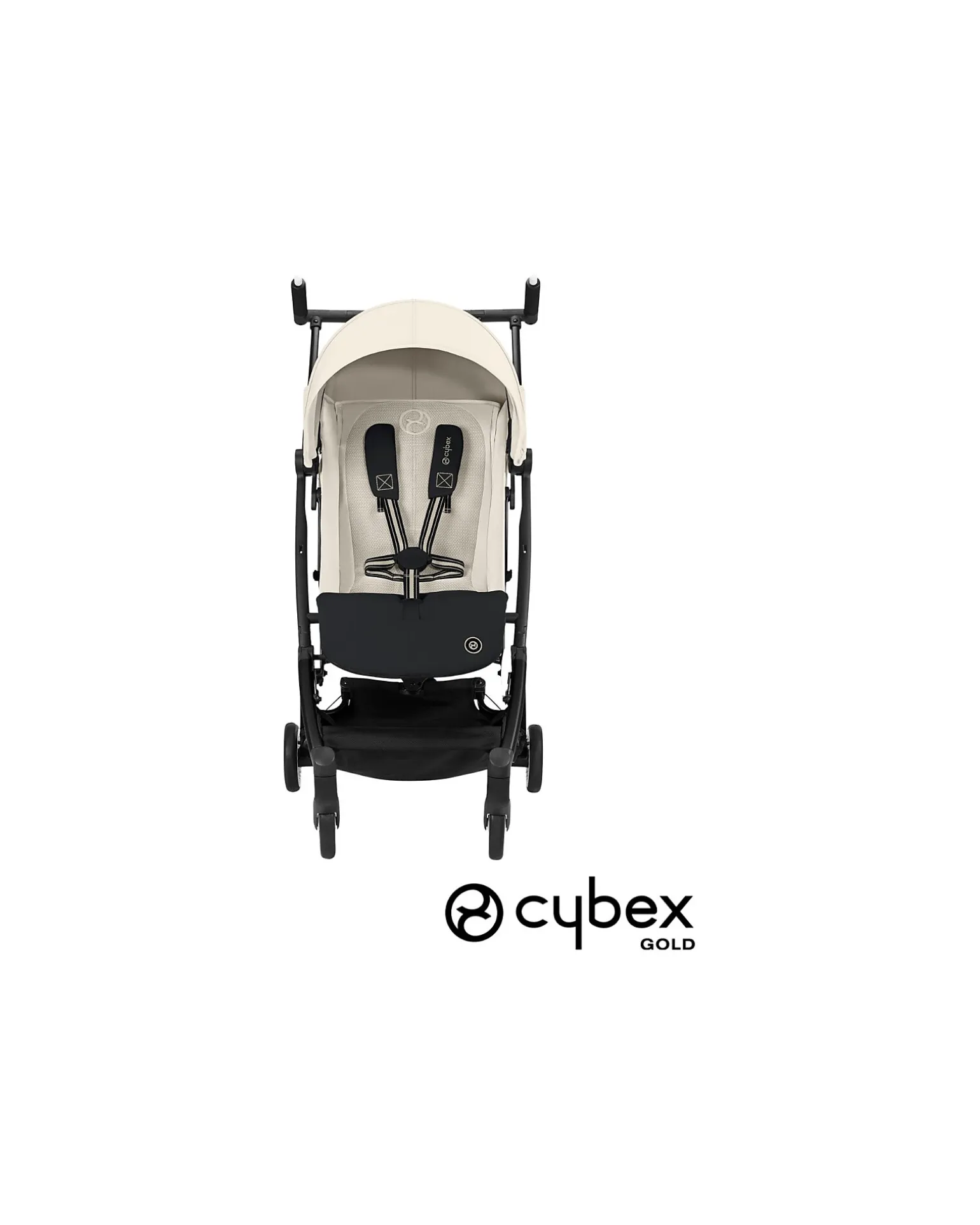 Passeggino Libelle - Canvas White - Dettaglio Telaio Black- Nuovo Modello