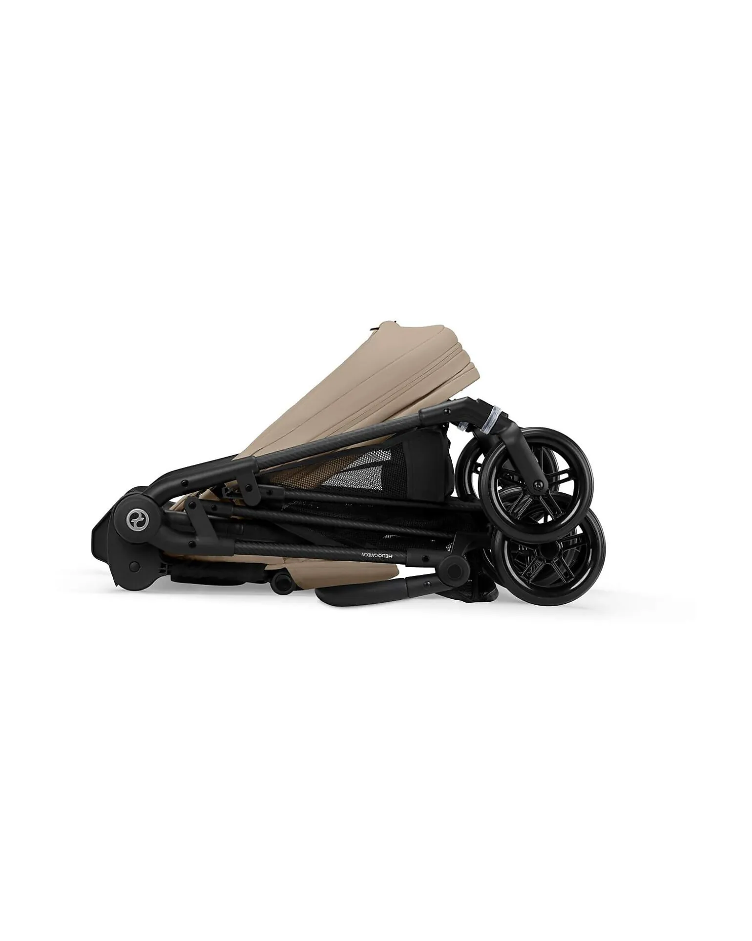 Passeggino Melio Carbon - Almond Beige - Telaio Carbon - Super Leggero con Telaio in Carbonio