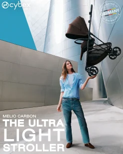 Passeggino Melio Carbon - Almond Beige - Super Leggero con Telaio in Carbonio