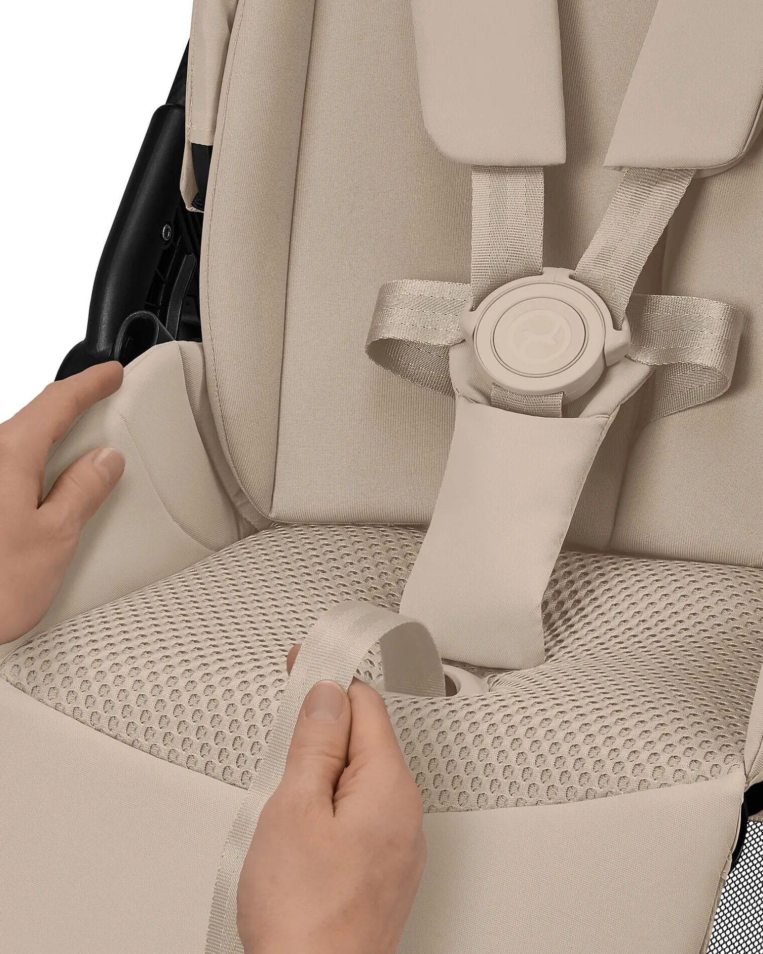 Passeggino Melio Carbon - Almond Beige - Super Leggero con Telaio in Carbonio