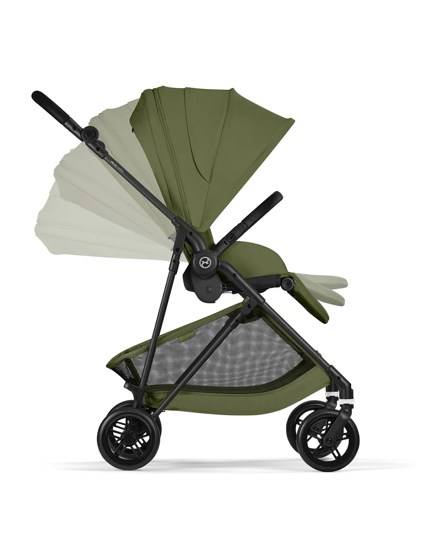Passeggino Melio Carbon - Moss Green - Super Leggero con Telaio in Carbonio