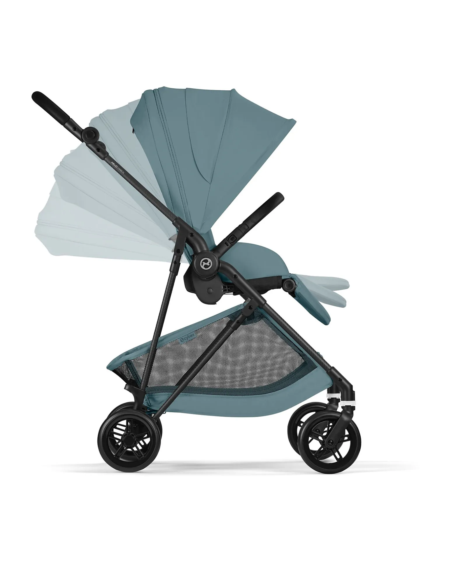 Passeggino Melio Carbon - Stormy Blue - Super Leggero con Telaio in Carbonio
