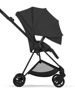 Passeggino Mios Duo Comfort - Telaio Matt Black + Seduta e Navicella Richiudibile Sepia Black
