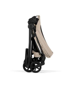 Passeggino Mios Duo Comfort - Telaio Matt Black + Seduta e Navicella Richiudibile Cozy Beige