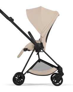 Passeggino Mios Duo Comfort - Telaio Matt Black + Seduta e Navicella Richiudibile Cozy Beige