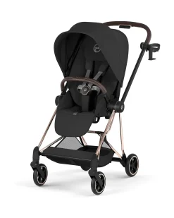 Passeggino Mios Duo Comfort - Telaio Rosegold + Seduta e Navicella Richiudibile Sepia Black
